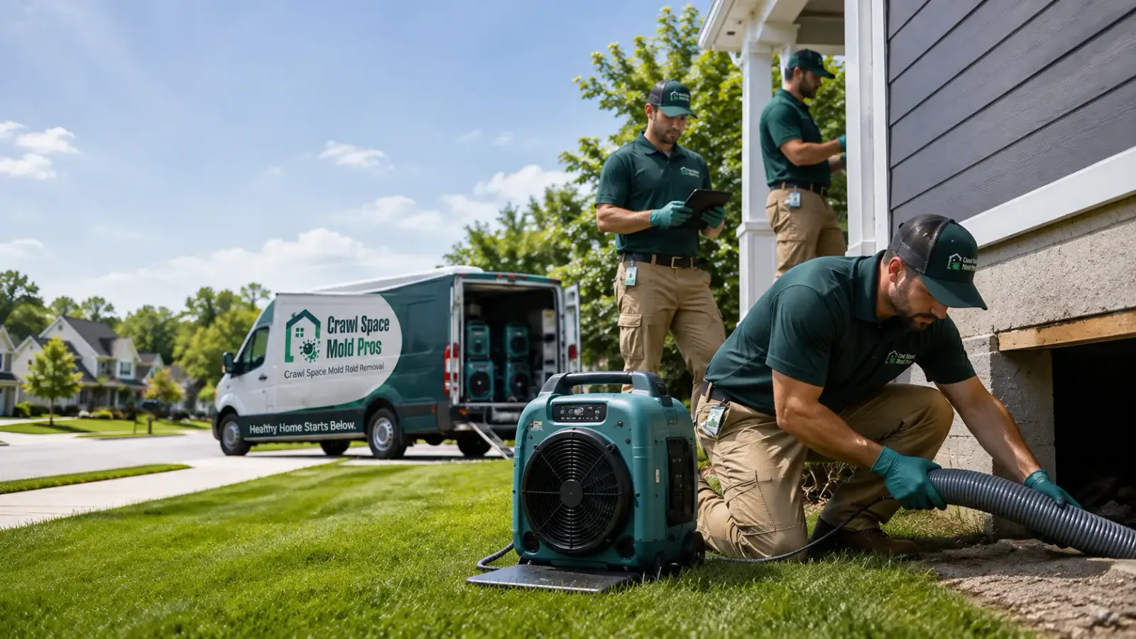Crawl Space Mold Removal in Beckemeyer, IL